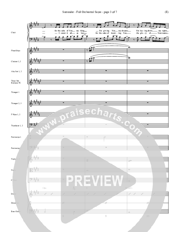 Surrender Conductor's Score (Marc James)