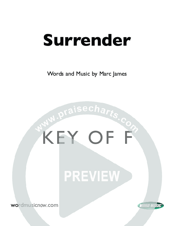 Surrender Cover Sheet (Marc James)
