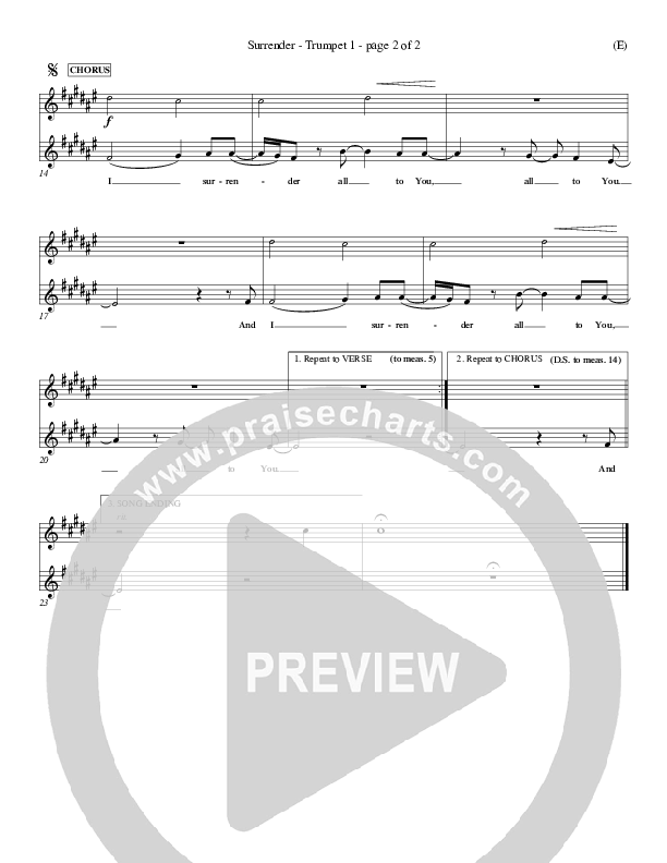 Surrender Trumpet 1 (Marc James)