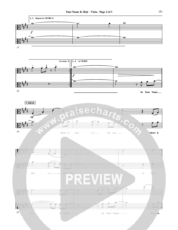 Your Name Is Holy Viola (Brian Doerksen)