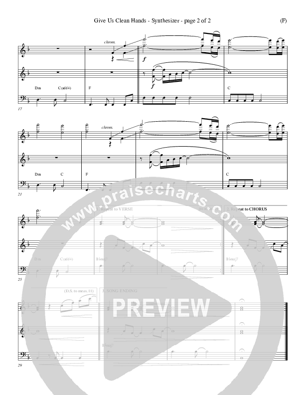 Give Us Clean Hands Synth (Charlie Hall)