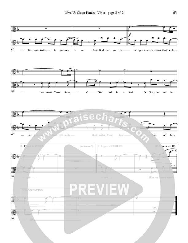 Give Us Clean Hands Viola (Charlie Hall)