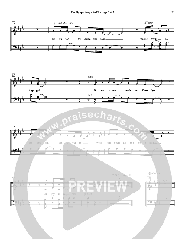 The Happy Song Choir Sheet (SATB) (Delirious)