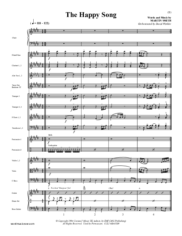 The Happy Song Conductor's Score (Delirious)
