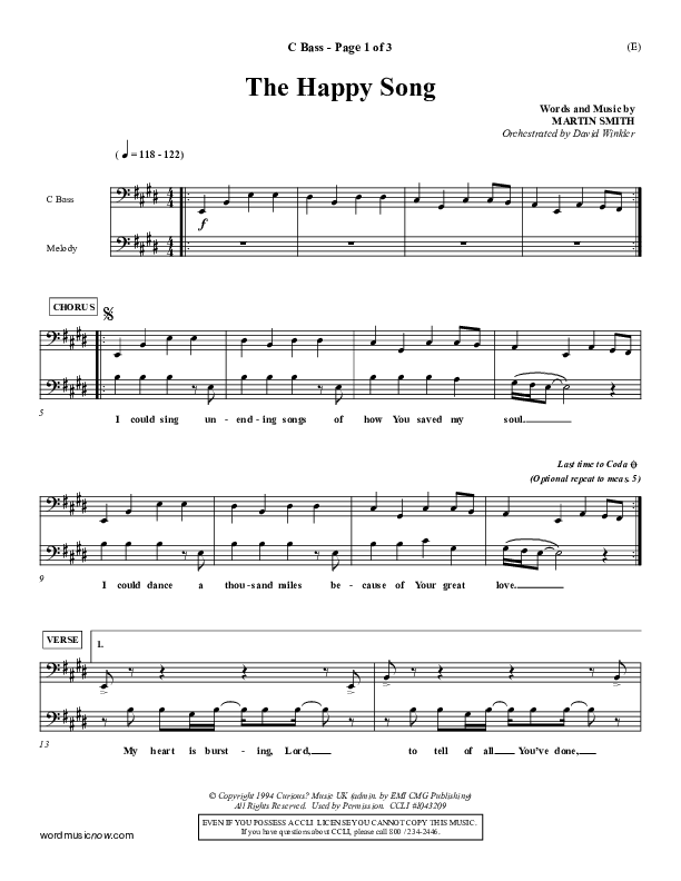 The Happy Song Contrabass (Delirious)