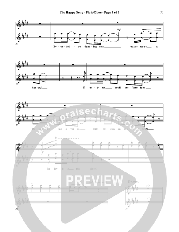 The Happy Song Flute/Oboe (Delirious)