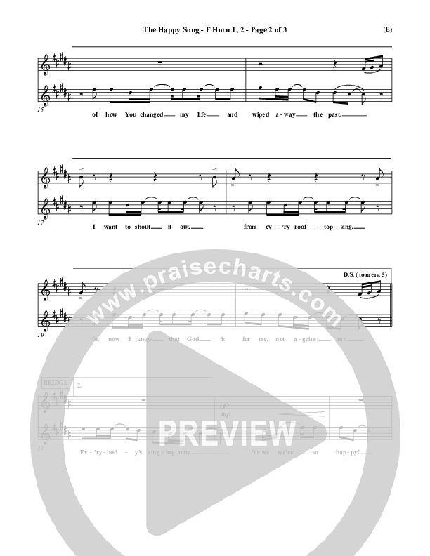 The Happy Song French Horn 1/2 (Delirious)