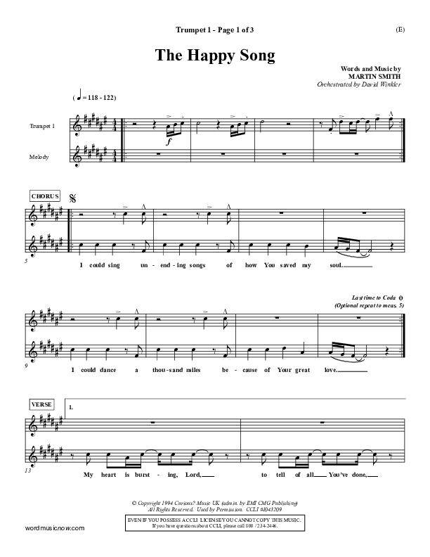 The Happy Song Trumpet 1 (Delirious)