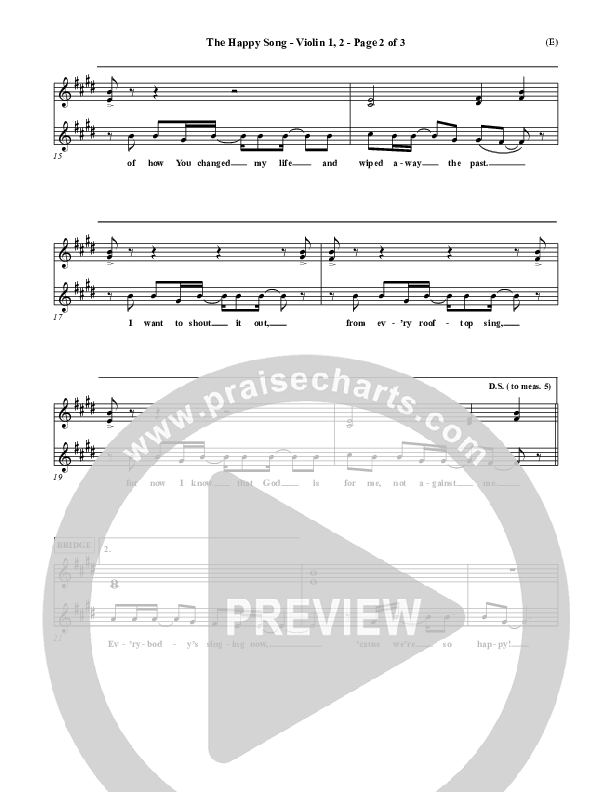 The Happy Song Violin 1/2 (Delirious)