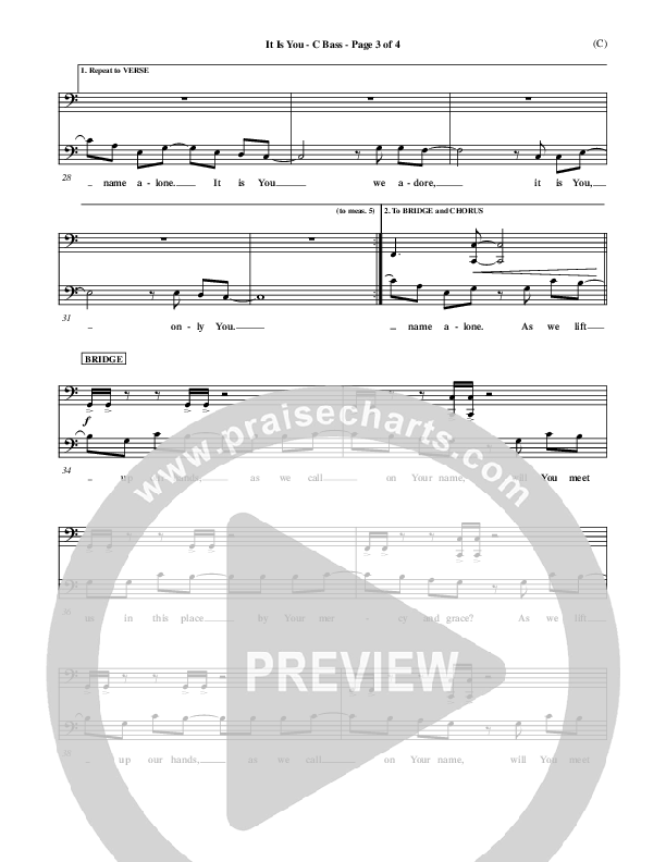 It Is You Contrabass (Newsboys)