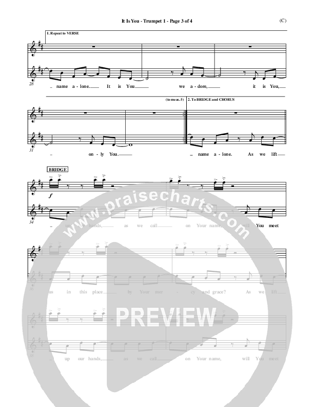 It Is You Trumpet 1 (Newsboys)