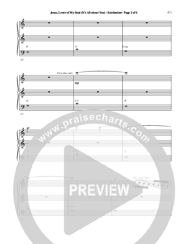 Jesus Lover of My Soul (It's All About You) Synth (Paul Oakley)