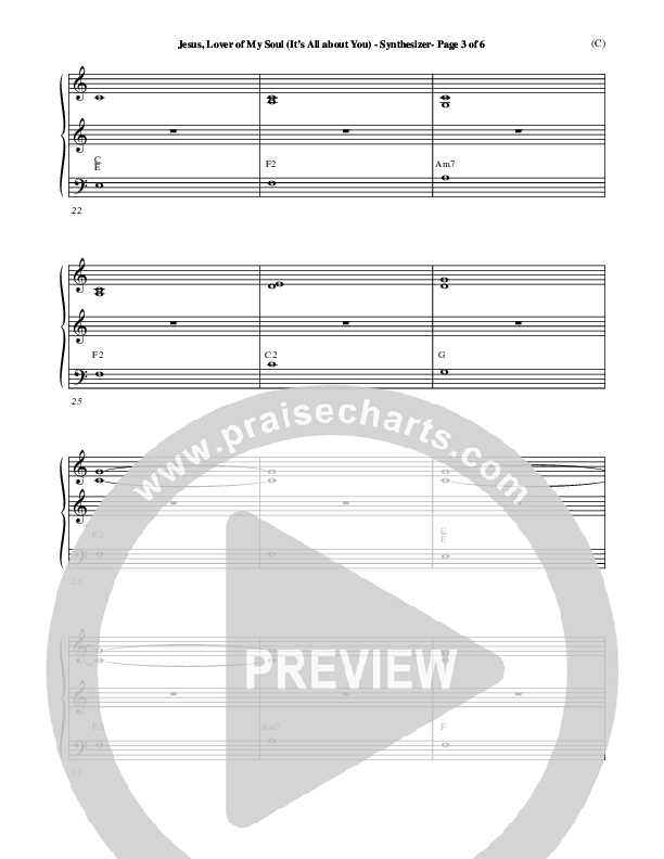 Jesus Lover of My Soul (It's All About You) Synth (Paul Oakley)