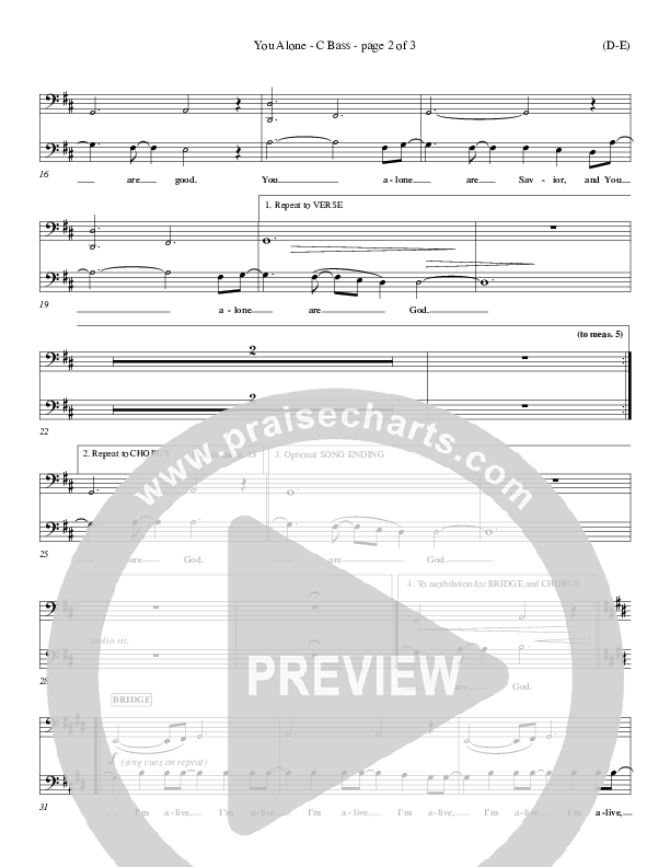 You Alone Contrabass (David Crowder)