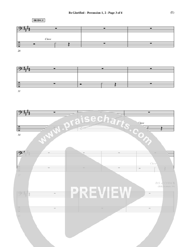 Be Glorified Percussion 1/2 (Chris Tomlin)