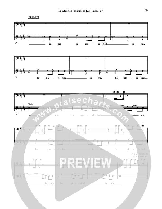 Be Glorified Trombone 1/2 (Chris Tomlin)