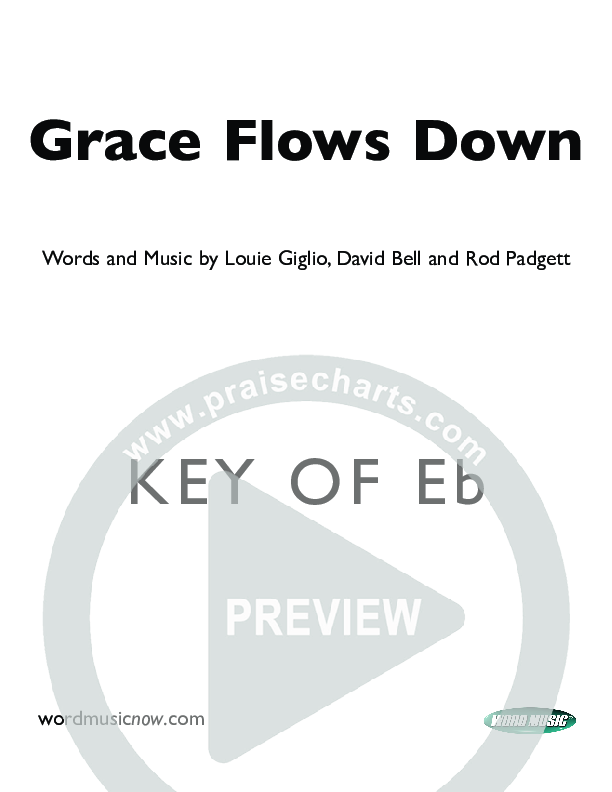 Grace Flows Down Cover Sheet ()