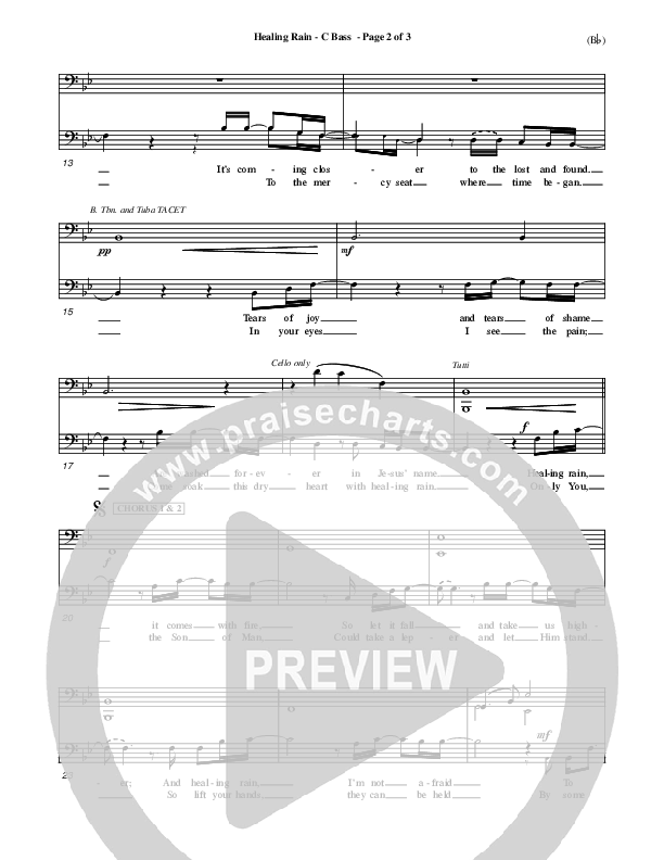 Healing Rain Contrabass (Michael W. Smith)