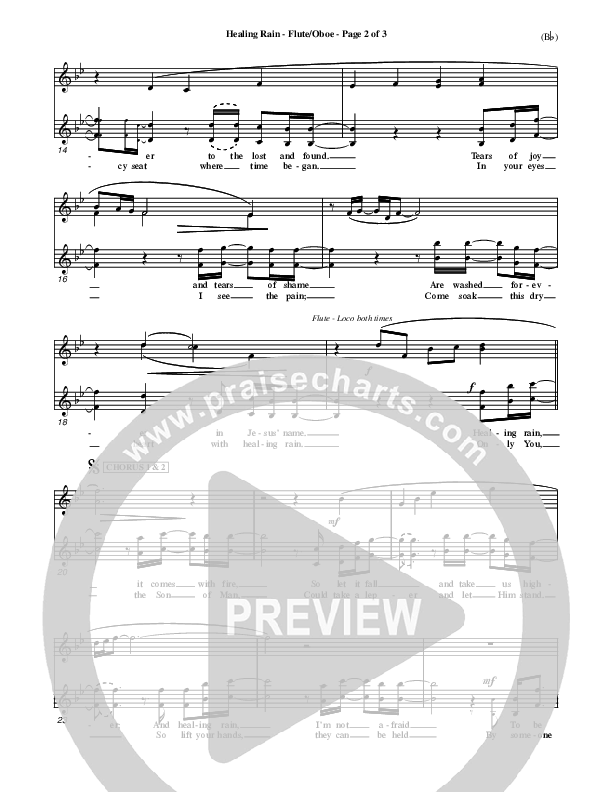 Healing Rain Flute/Oboe (Michael W. Smith)