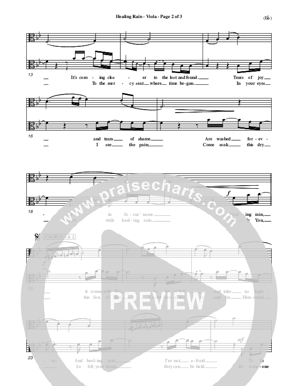 Healing Rain Viola (Michael W. Smith)