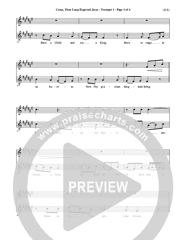 Come Thou Long Expected Jesus Trumpet 1 ()