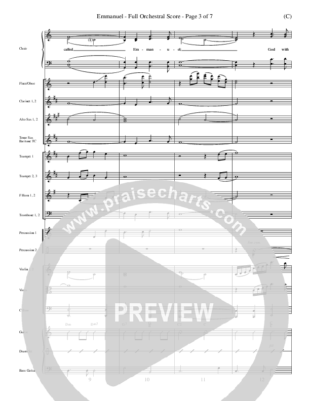 Emmanuel Conductor's Score (Bob McGee)