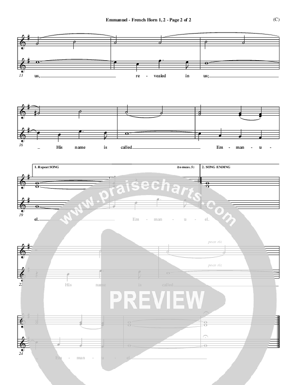 Emmanuel French Horn 1/2 (Bob McGee)