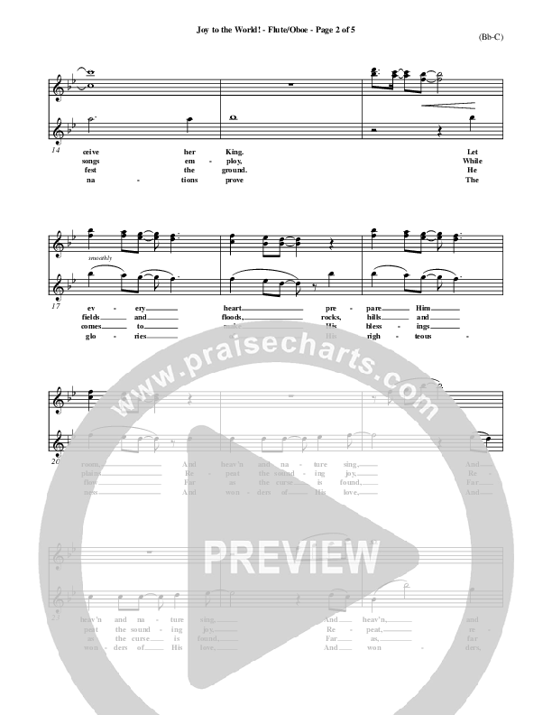 Joy To The World Flute/Oboe ()