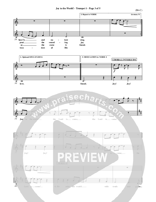 Joy To The World Trumpet 1 ()