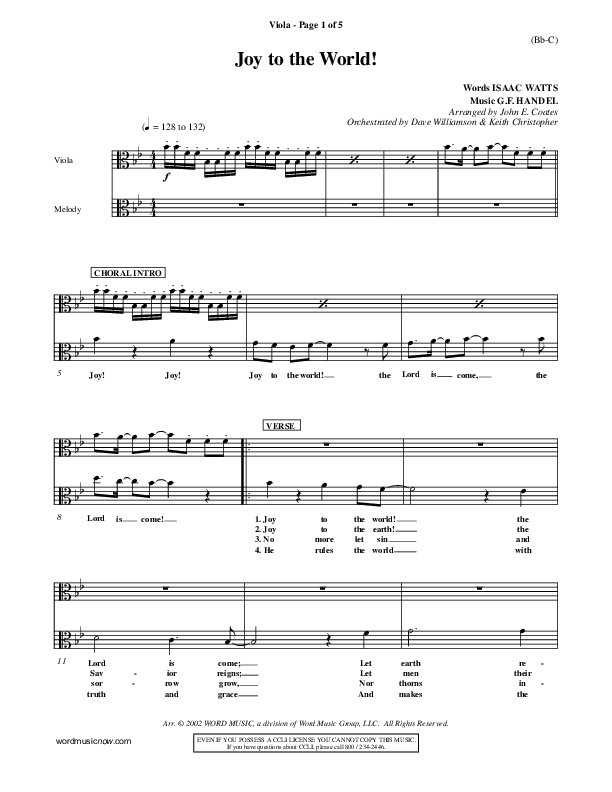 Joy To The World Viola ()