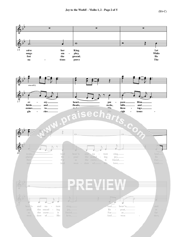 Joy To The World Violin 1/2 ()