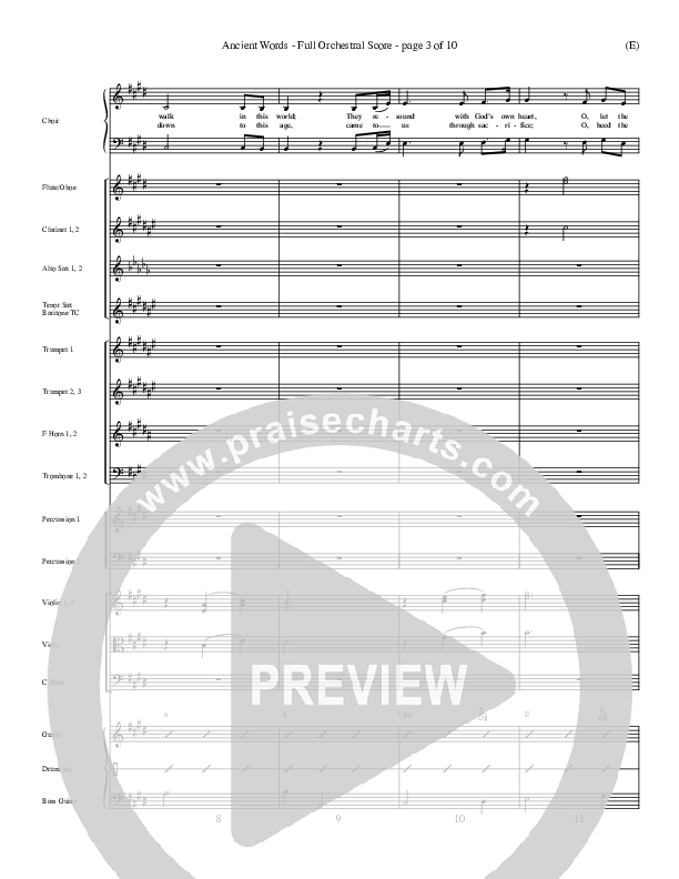 Ancient Words Conductor's Score (Lynn DeShazo)