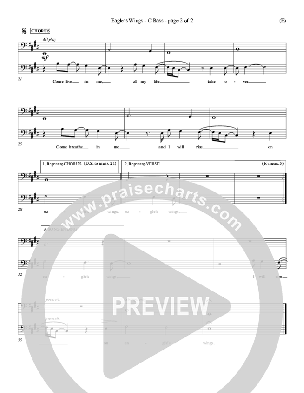 Eagle's Wings Contrabass (Reuben Morgan)