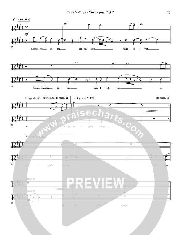 Eagle's Wings Viola (Reuben Morgan)