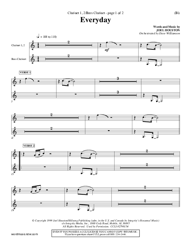 Everyday Clarinet 1/2, Bass Clarinet (Joel Houston)