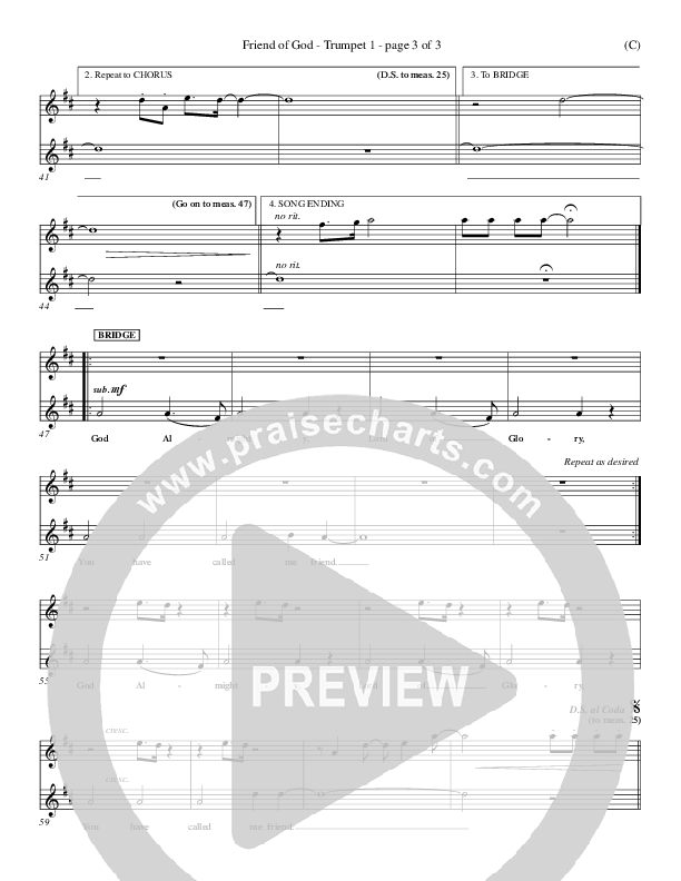 Friend Of God Trumpet 1 (Israel Houghton)