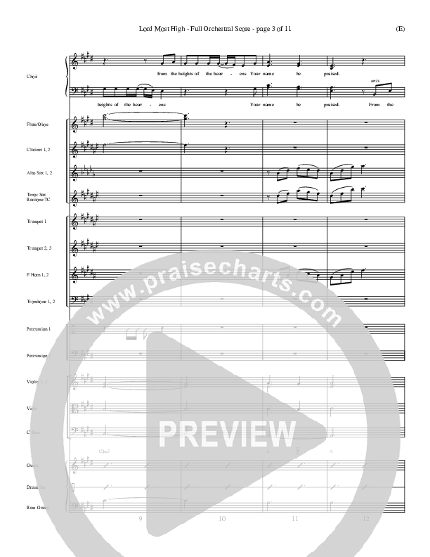 Lord Most High Conductor's Score (Gary Sadler)