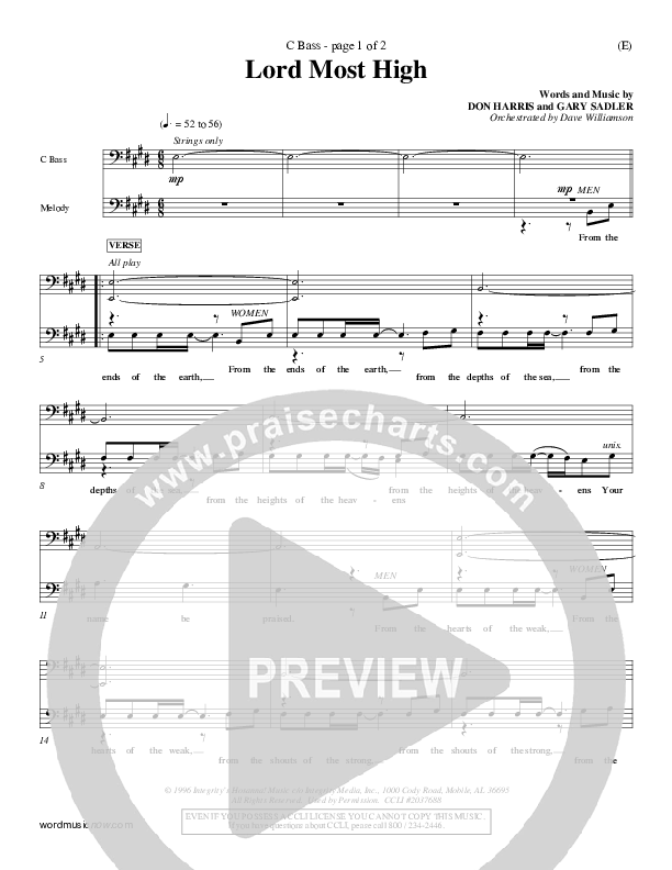 Lord Most High Contrabass (Gary Sadler)