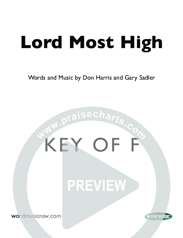 Lord Most High Orchestration (Gary Sadler)