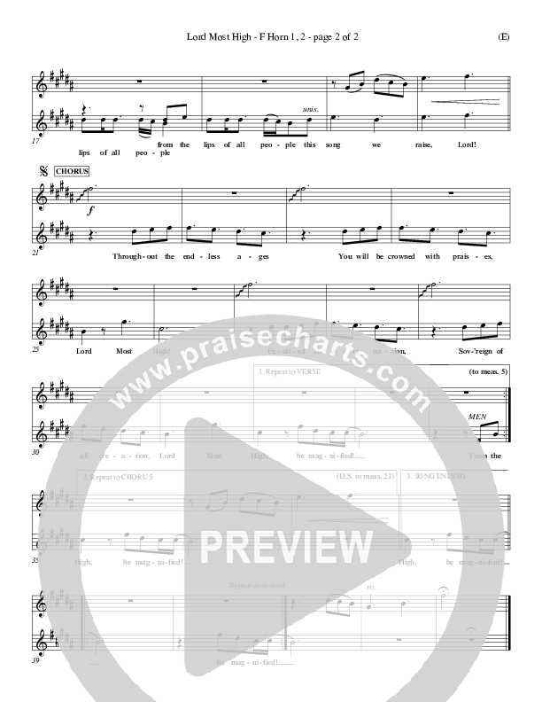 Lord Most High French Horn 1/2 (Gary Sadler)