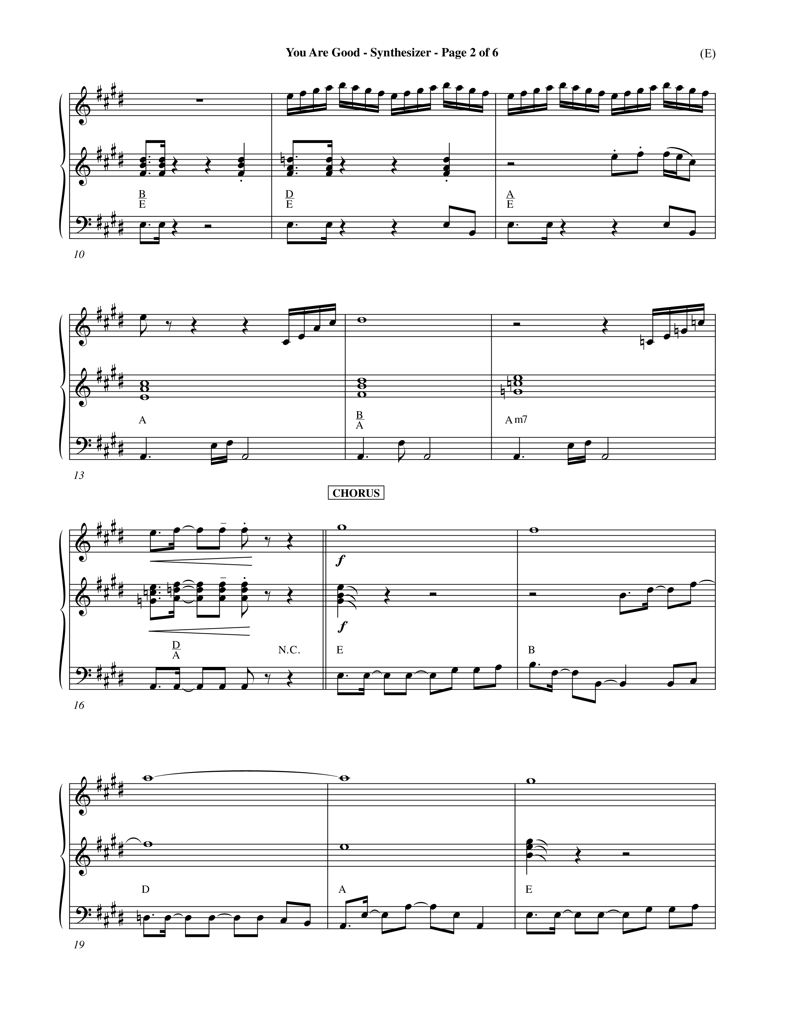 You Are Good (Choral Anthem SATB) Synth (Word Music Choral / Orch. Dave Williamson)