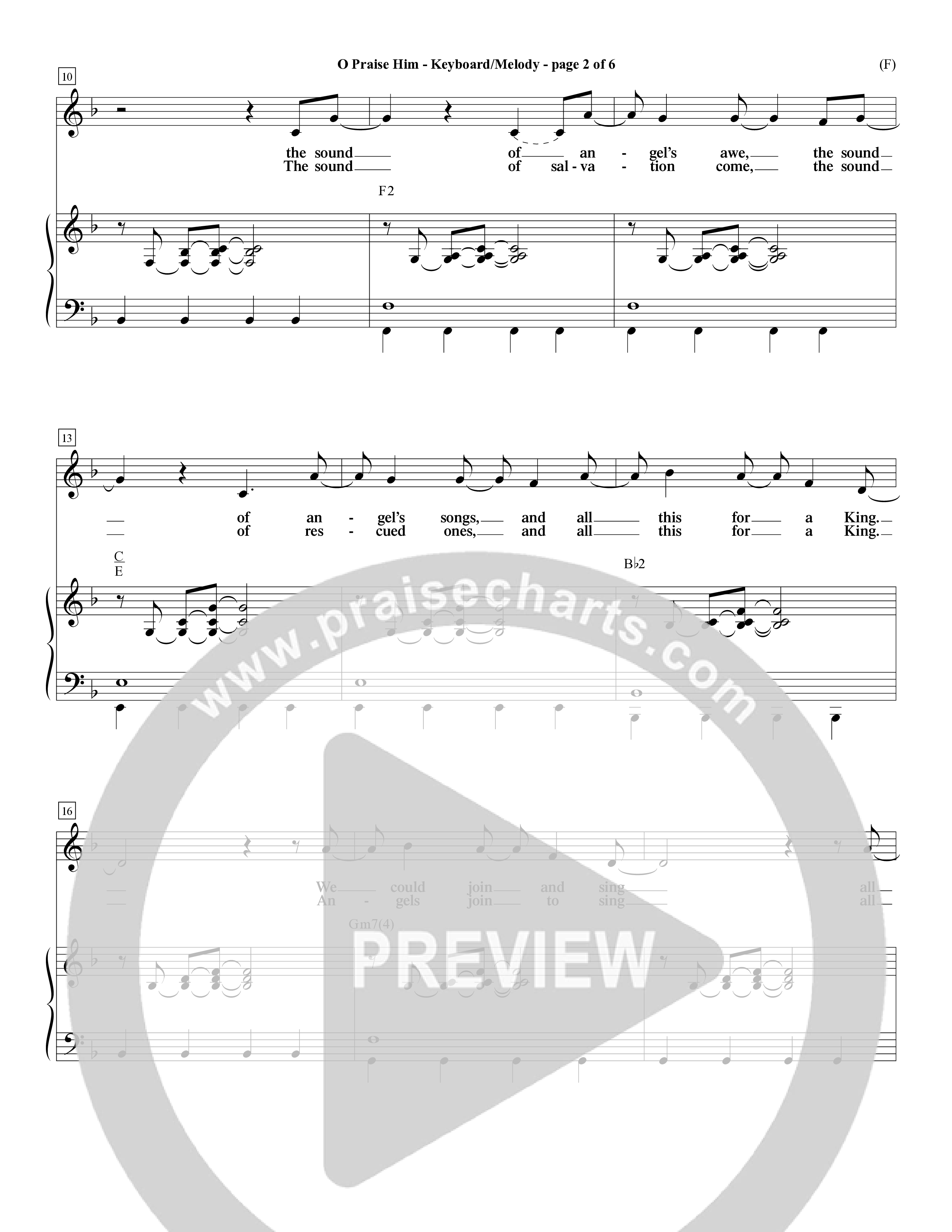 O Praise Him (Choral Anthem SATB) Piano/Vocal (Melody) (Word Music Choral / Orch. David Winkler)