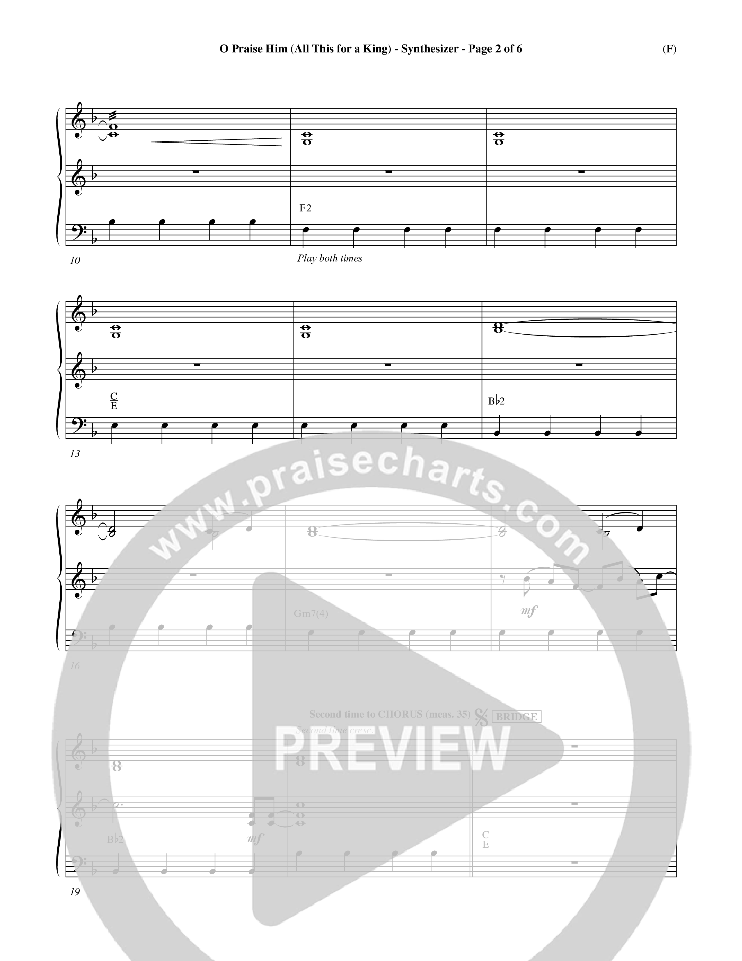O Praise Him (Choral Anthem SATB) Synth (Word Music Choral / Orch. David Winkler)