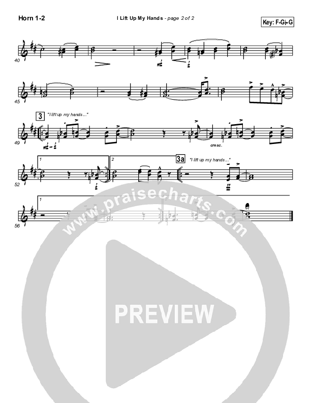 I Lift Up My Hands Brass Pack (Israel Houghton)