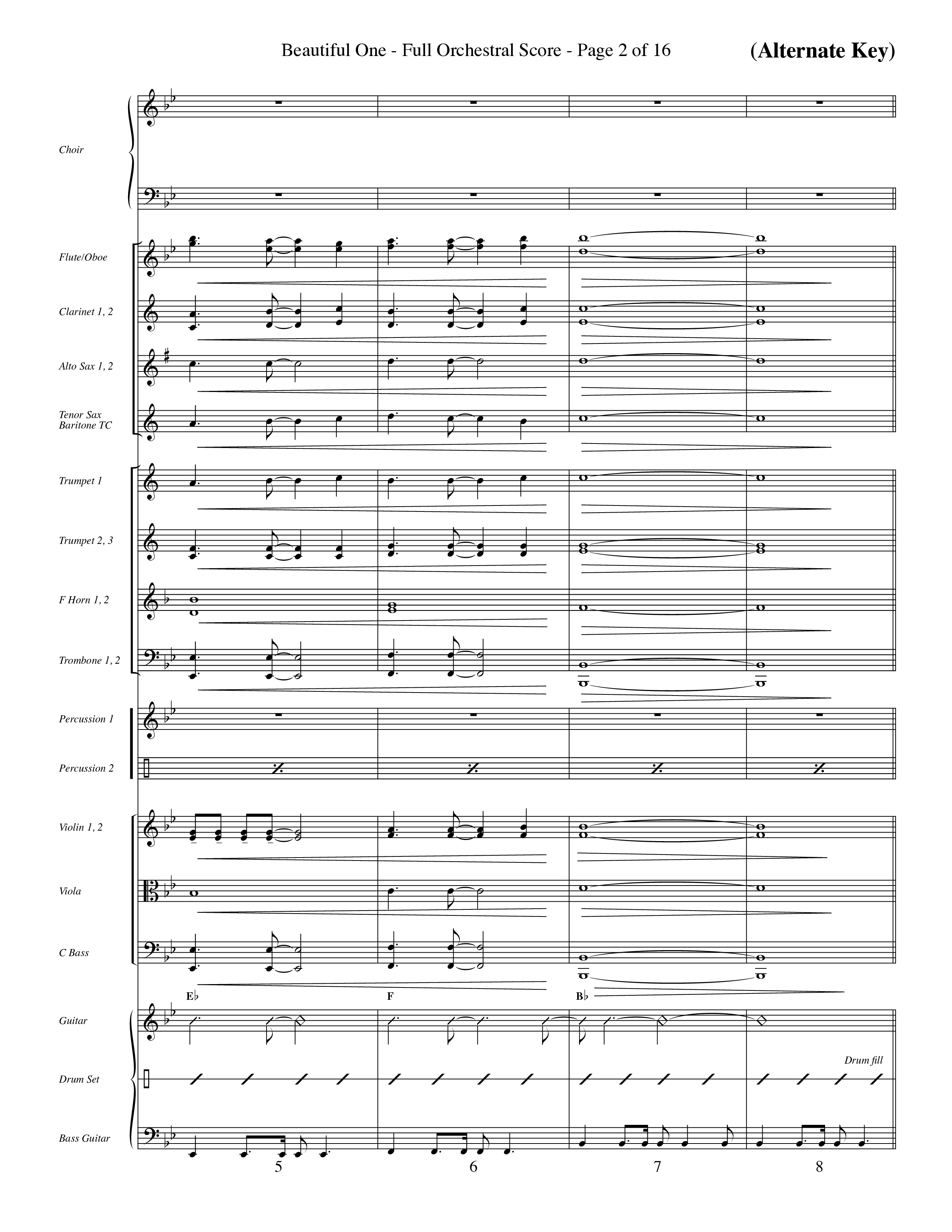 Beautiful One (Choral Anthem SATB) Conductor's Score (Word Music Choral / Orch. Paul Nelson)