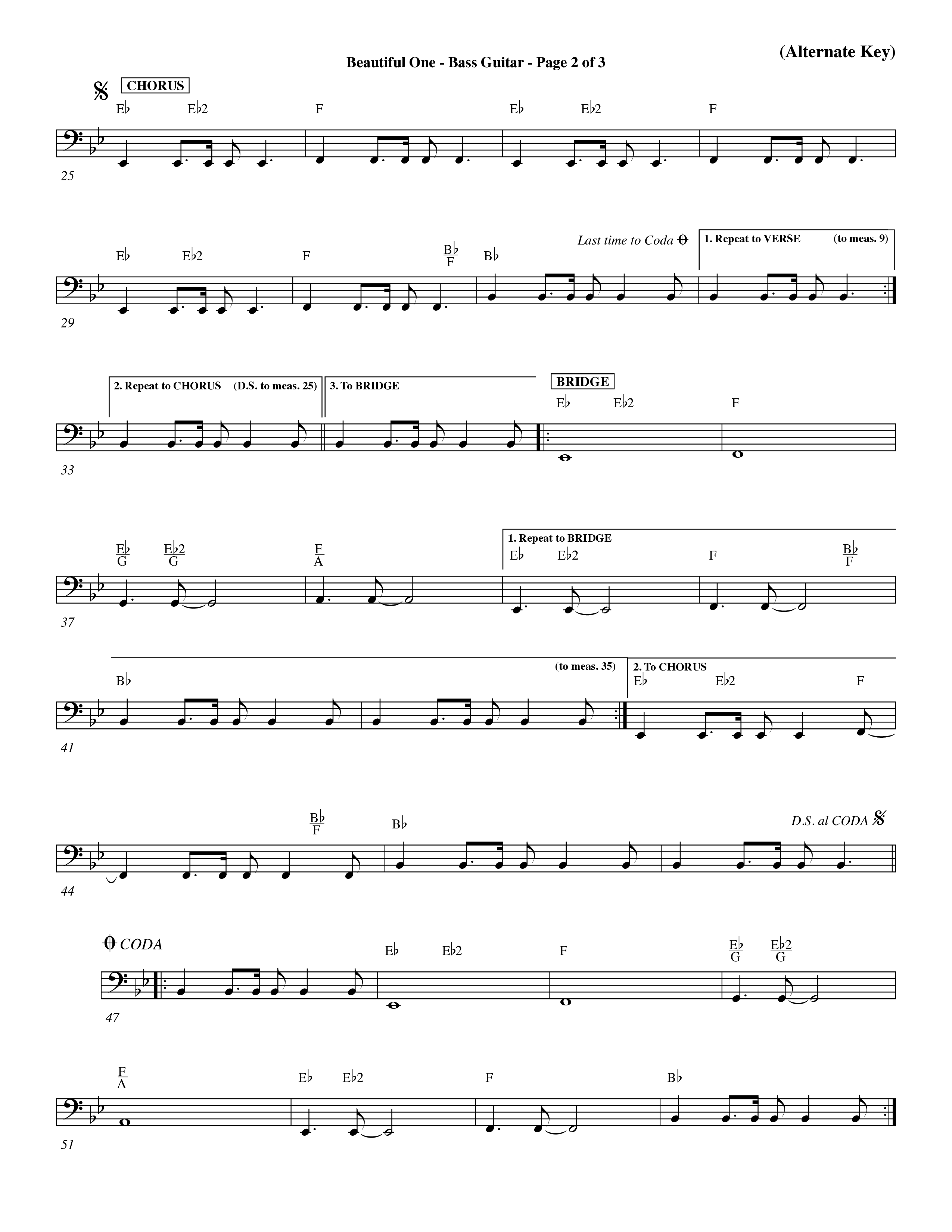 Beautiful One (Choral Anthem SATB) Guitar (Word Music Choral / Orch. Paul Nelson)