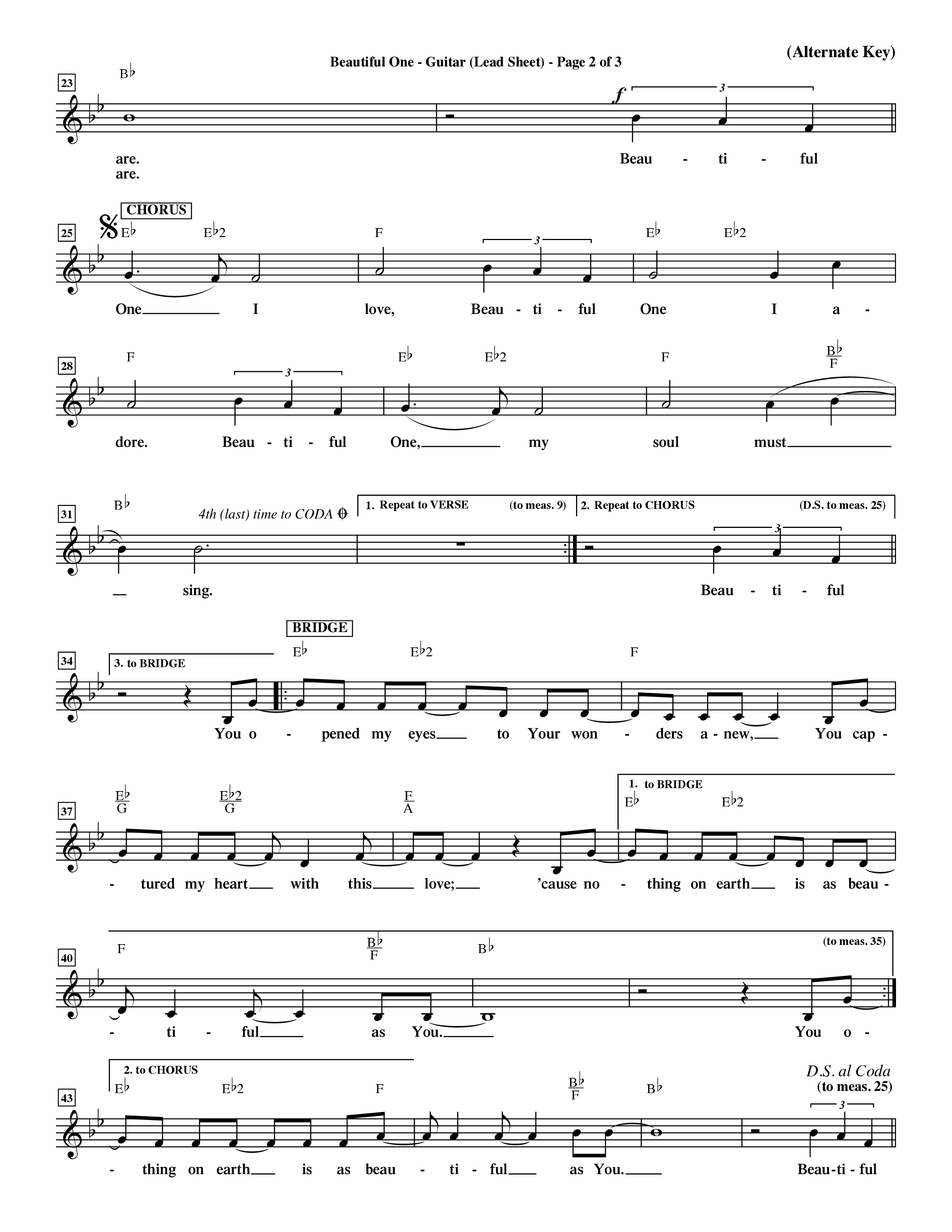 Beautiful One (Choral Anthem SATB) Rhythm/Vocal (Word Music Choral / Orch. Paul Nelson)