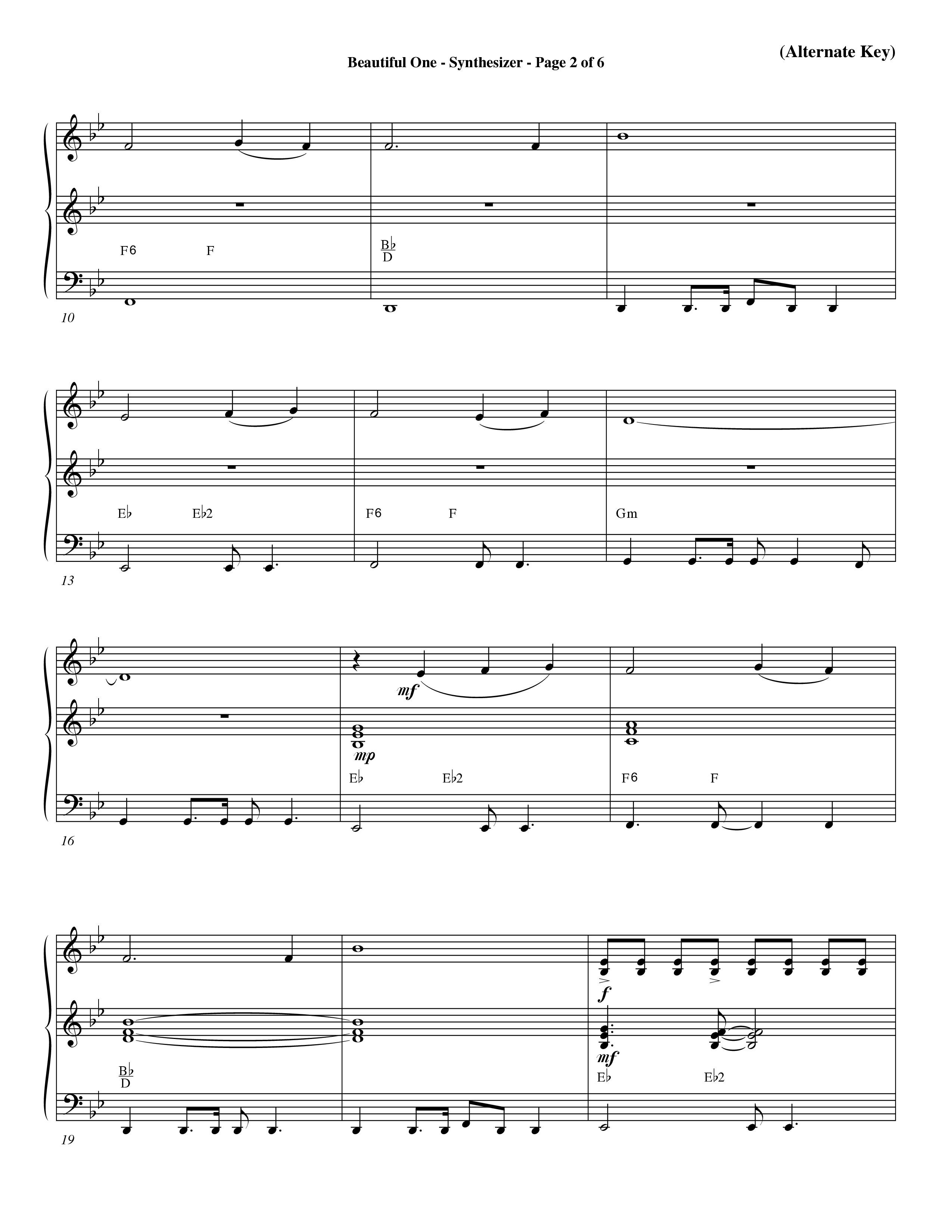 Beautiful One (Choral Anthem SATB) Synth (Word Music Choral / Orch. Paul Nelson)