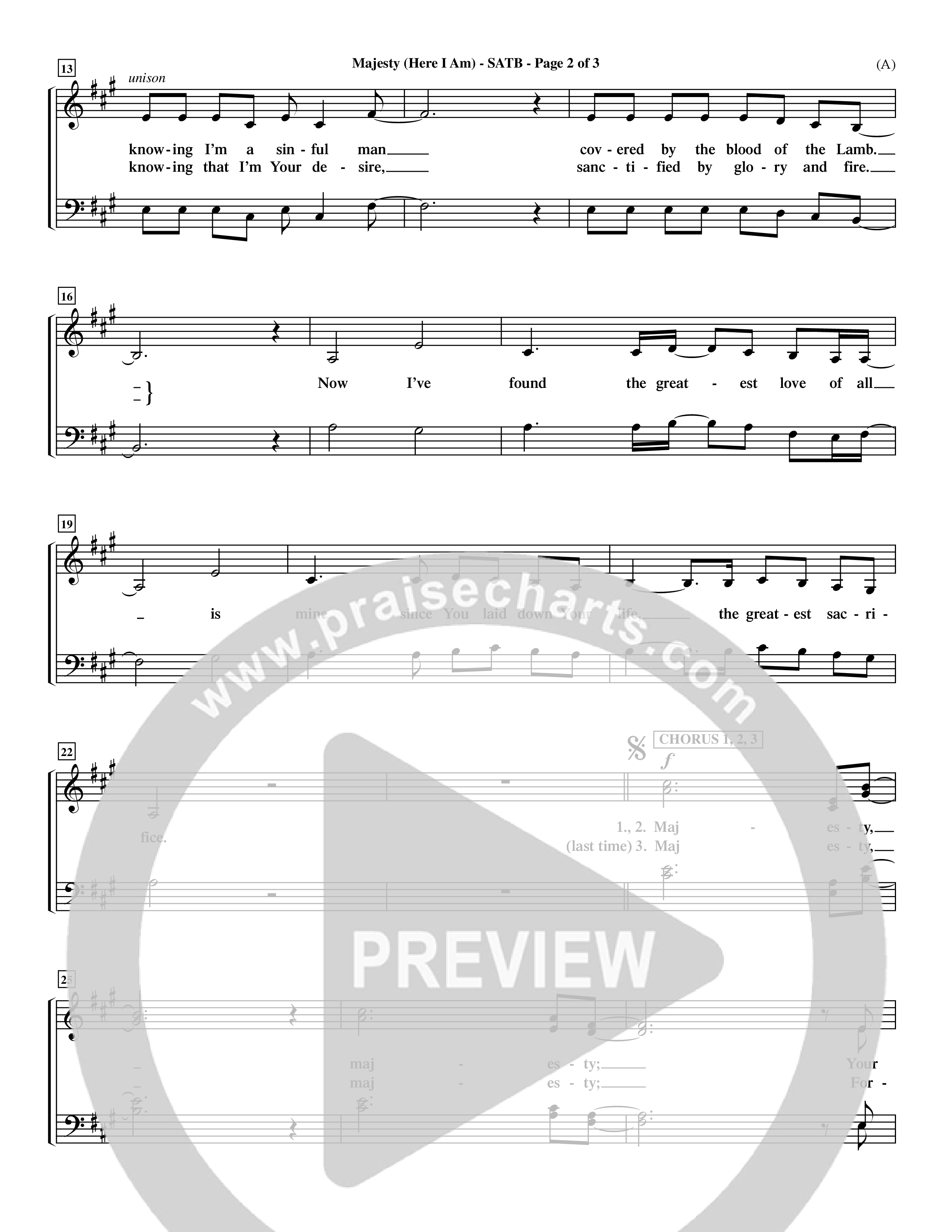 Majesty (Choral Anthem SATB) Choir Sheet (SATB) (Word Music Choral / Orch. Dave Williamson)