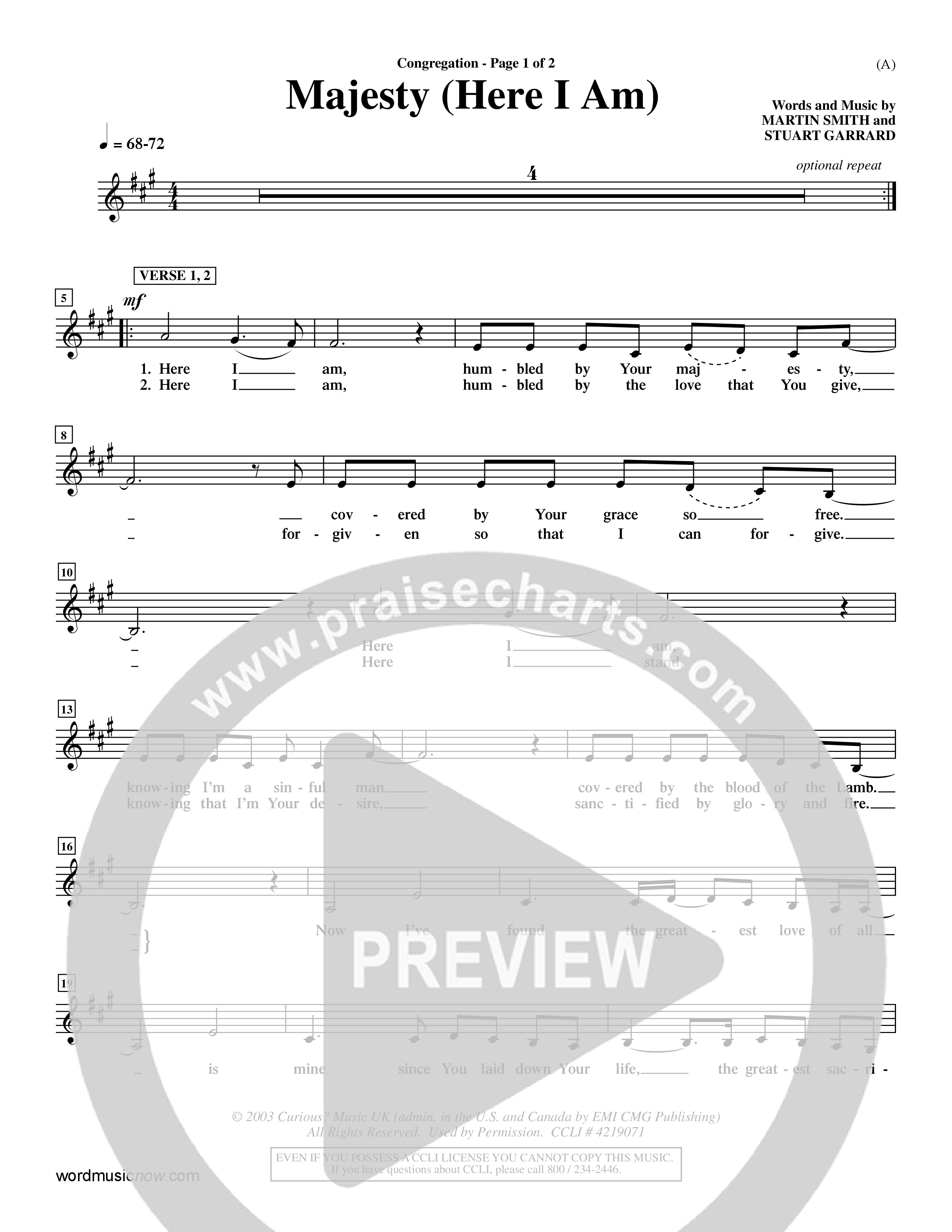 Majesty (Choral Anthem SATB) Rhythm Pack (Word Music Choral / Orch. Dave Williamson)